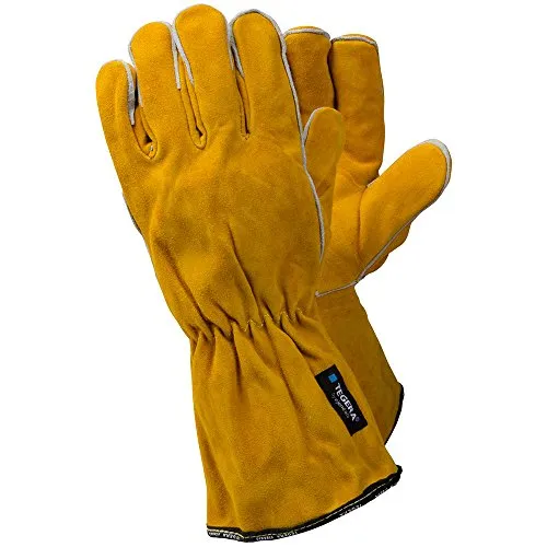 Tegera 19 Schweißhandschuhe Leder Gr. 9 gelb Jerseyfutter