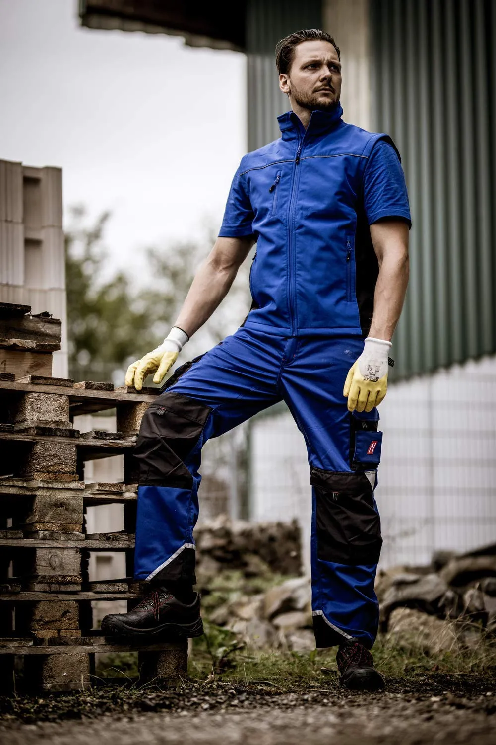 Nitras Motion Tex Pro FX 7711 Cargohose blau Gr.48 robust