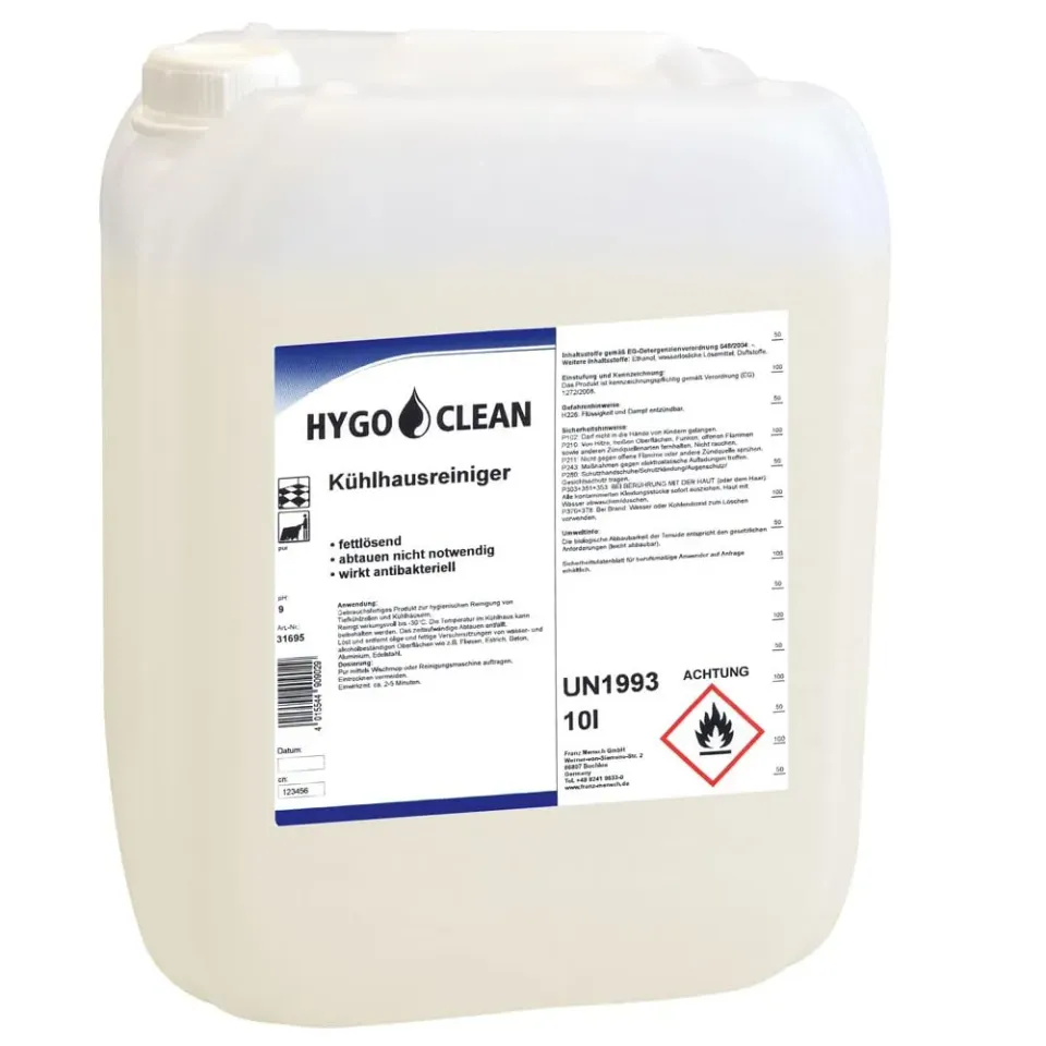 Franz Mensch Hygoclean Kühlhausreiniger 10 l Kanister bis -3°C
