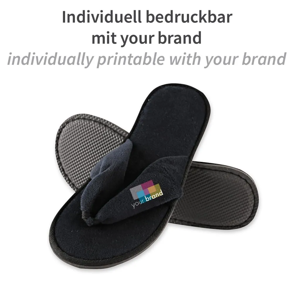 Hygostar Black Deluxe Hotelslipper offen schwarz 200 Stück