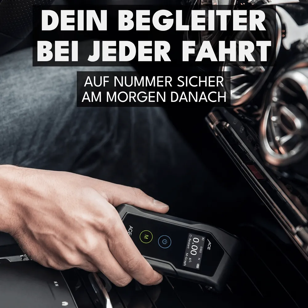 ACE X Alkoholtester elektrochemisch 25 Mundstücke Gutschein