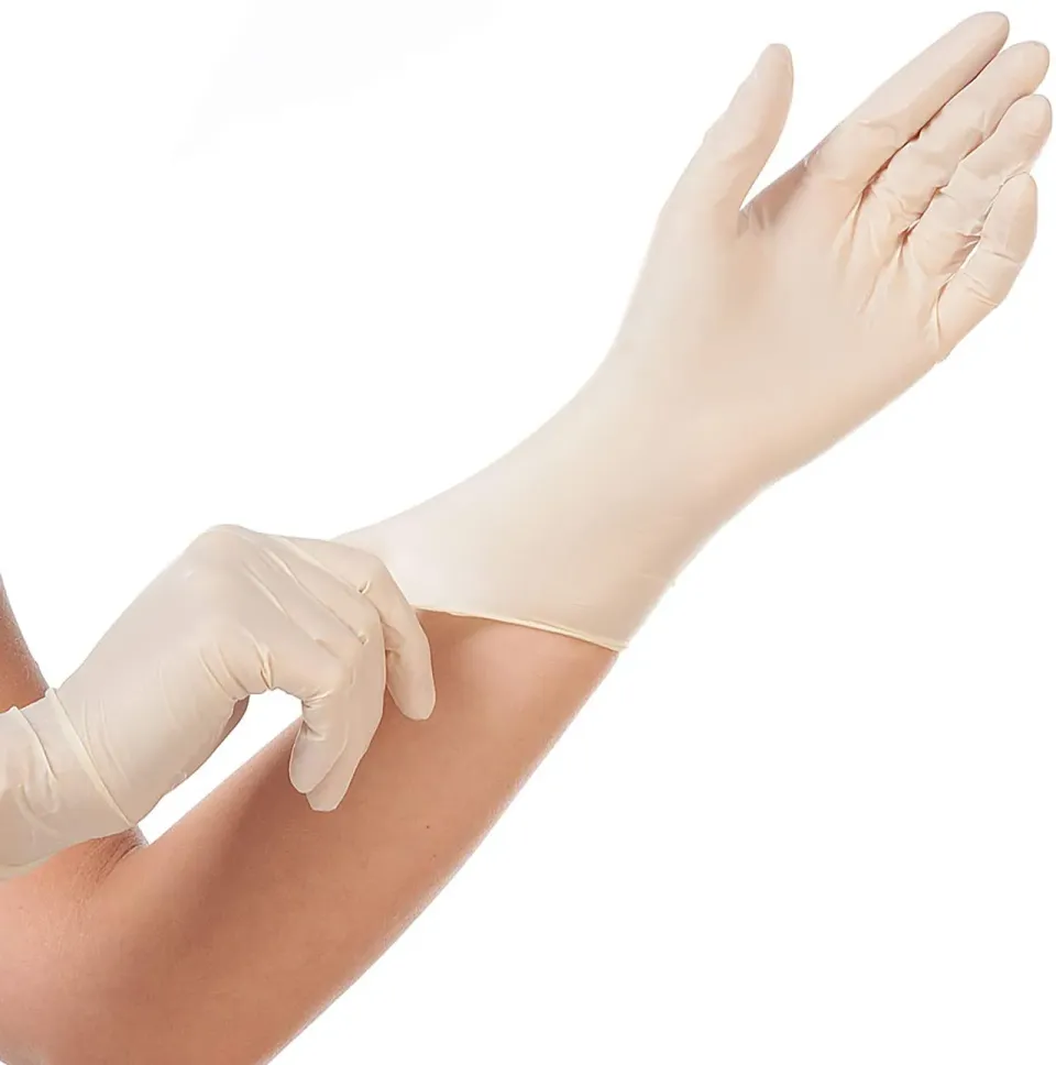 Hygonorm Grip Light Latexhandschuhe Weiß S 100 Stück puderfrei