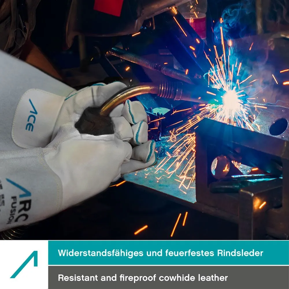 ACE ARC Fusion Schweißerhandschuhe Rindleder 1 Paar MIG/MAG
