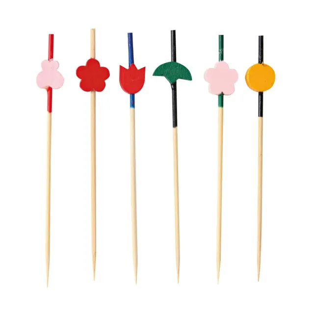 NatureStar Bambus Fingerfood-Spieße Design 1000 Stück bunt