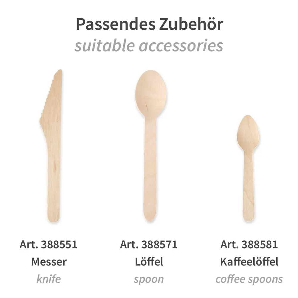 NatureStar Gabeln Holz FSC 16 cm 1000 Stück natur