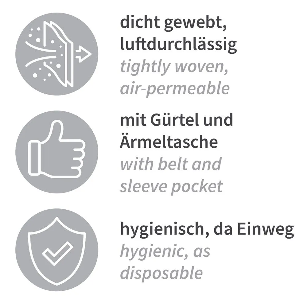 Hygostar Einweg-Kimono PP dunkelblau 100x140cm 100 Stück