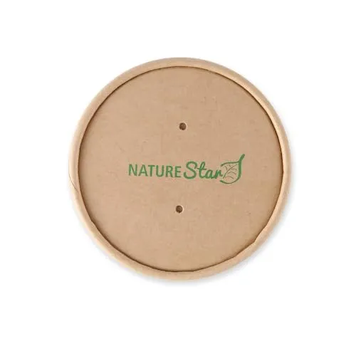 NatureStar Minestrone Deckel Suppenbecher 500 Stück Ø 9,7 cm kompostierbar