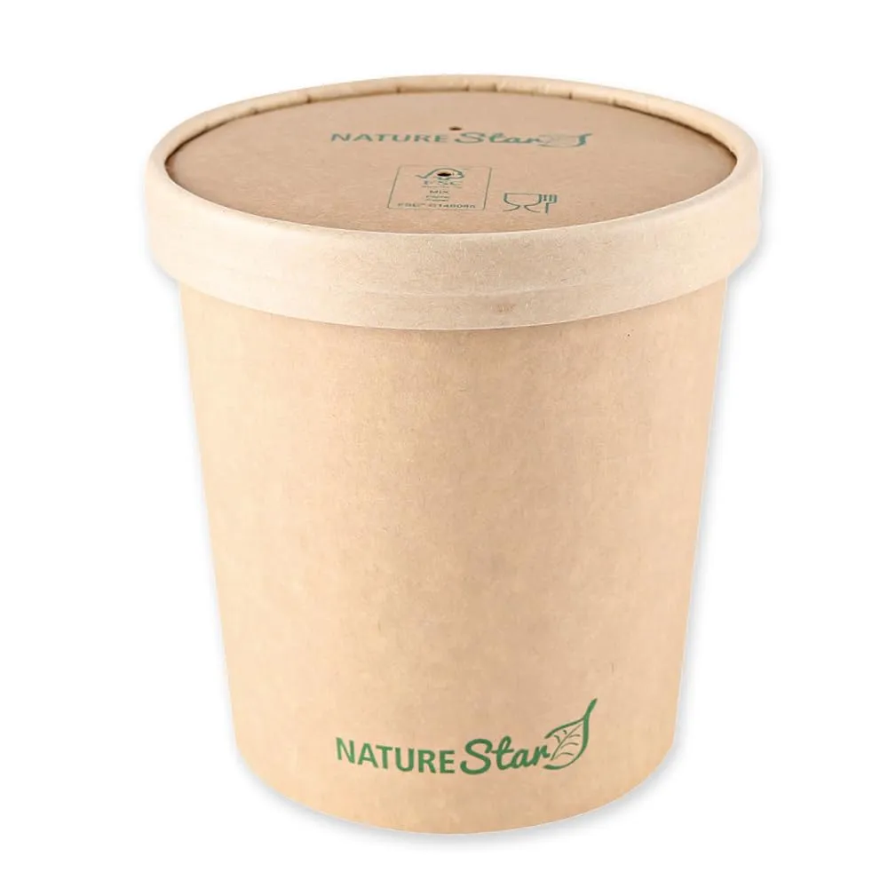 NatureStar Suppenbecher Minestrone 750 ml braun 500 Stück