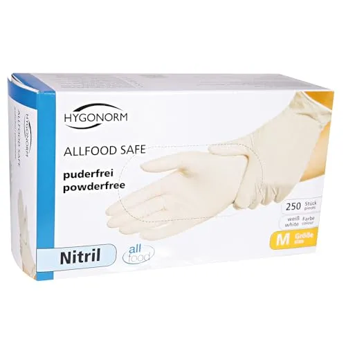 Hygostar Safe Light Nitrilhandschuhe M weiß 250 Stück
