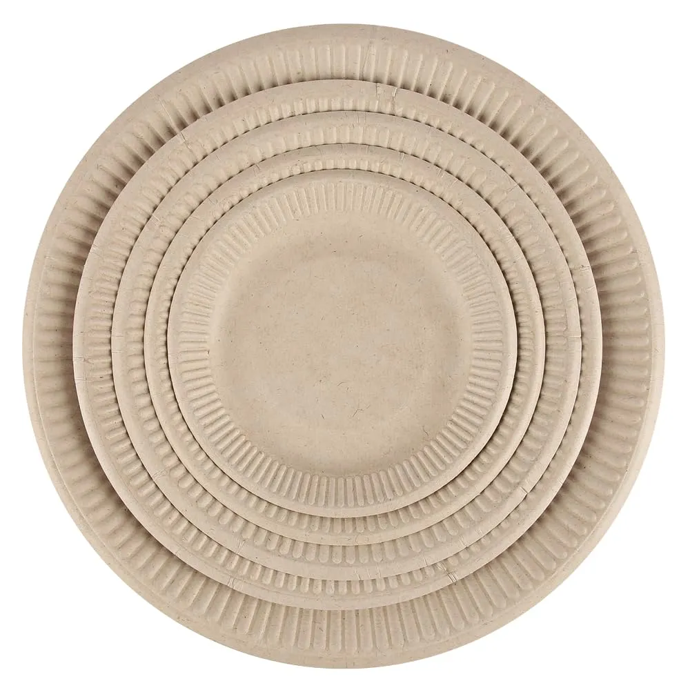 NATUREStar Imbissteller Zuckerrohr 25,4cm 500 Stück natur