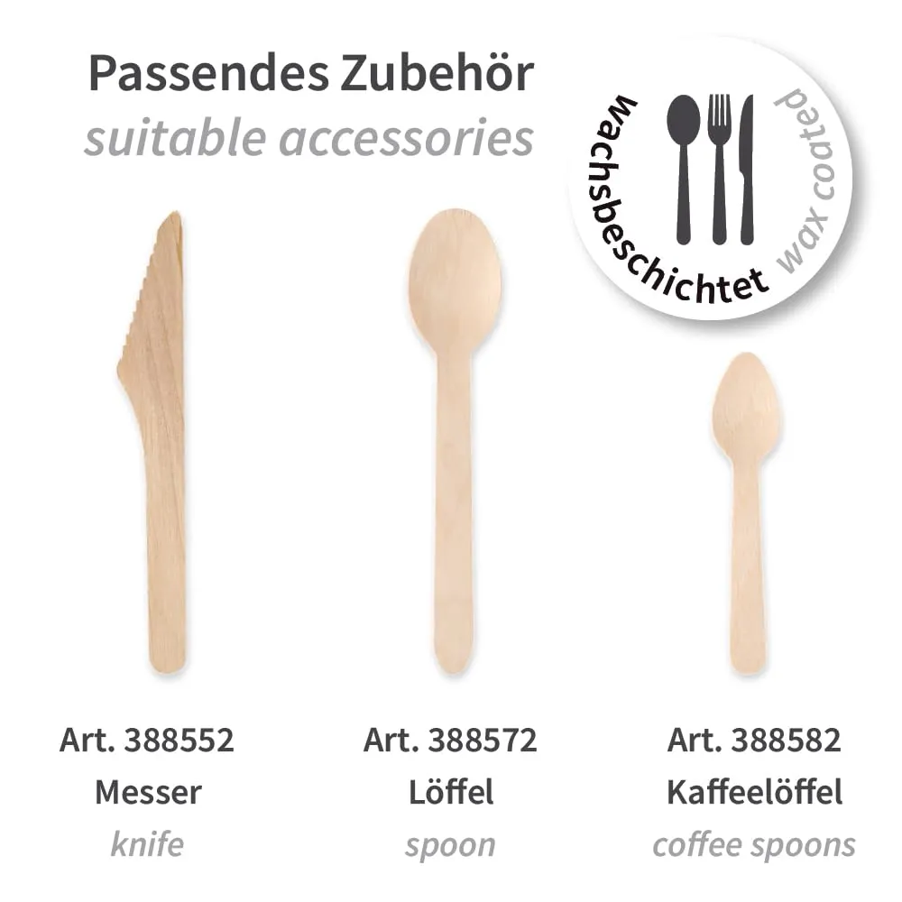 NATUREStar Gabeln Holz FSC wachsbeschichtet 16cm 1000 St