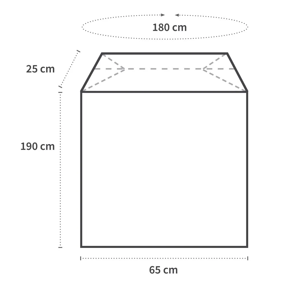 Hygostar Abdeckhaube 190x65cm transparent 100 Stück wasserdicht