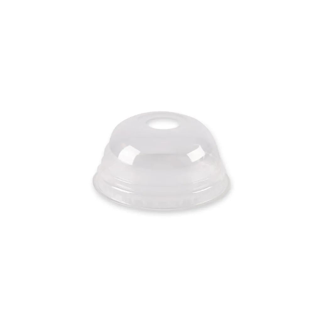 NatureStar Becherdeckel PLA Ø 8,5 cm 800 Stück transparent mit Halmloch