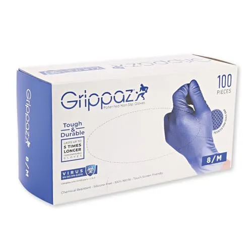 Hygostar Power Grip Light Nitrilhandschuhe 8/M 100 Stück blau