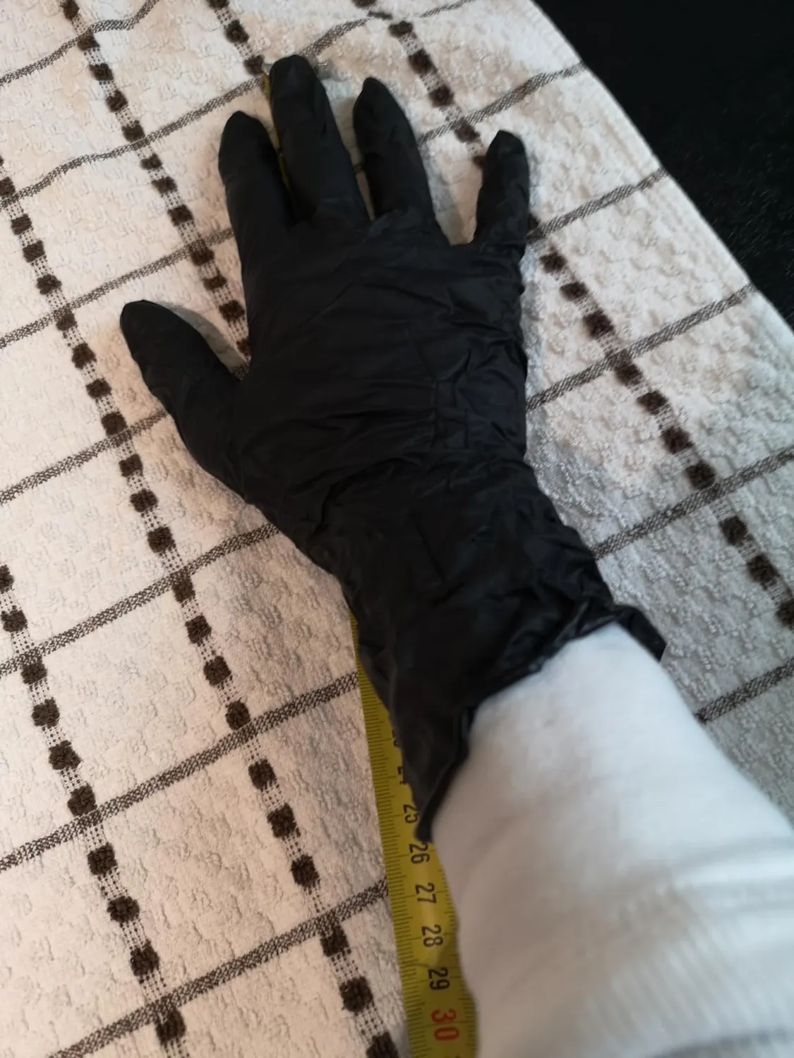 HygoStar Nitrilhandschuhe schwarz M 100 Stk extra lang