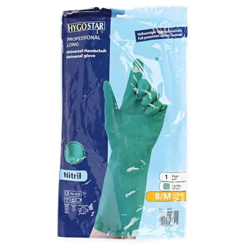 Hygostar Professional Long Chemiehandschuhe 24er Gr. 9/L grün