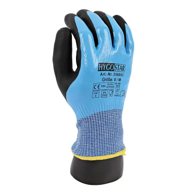 Hygostar Cut Allfood Nitril Schnittschutzhandschuhe 24 Stück 8/M
