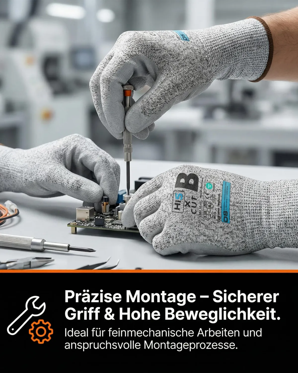 Hi5 X-Cut HI532 Schnittschutzhandschuhe M 12 Stück Level B