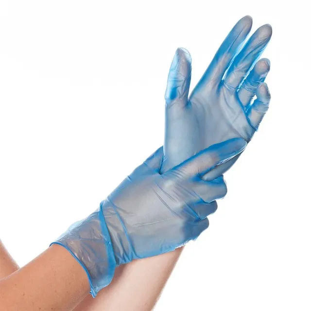 Hygostar Ideal Vinylhandschuhe blau M 1000 St puderfrei