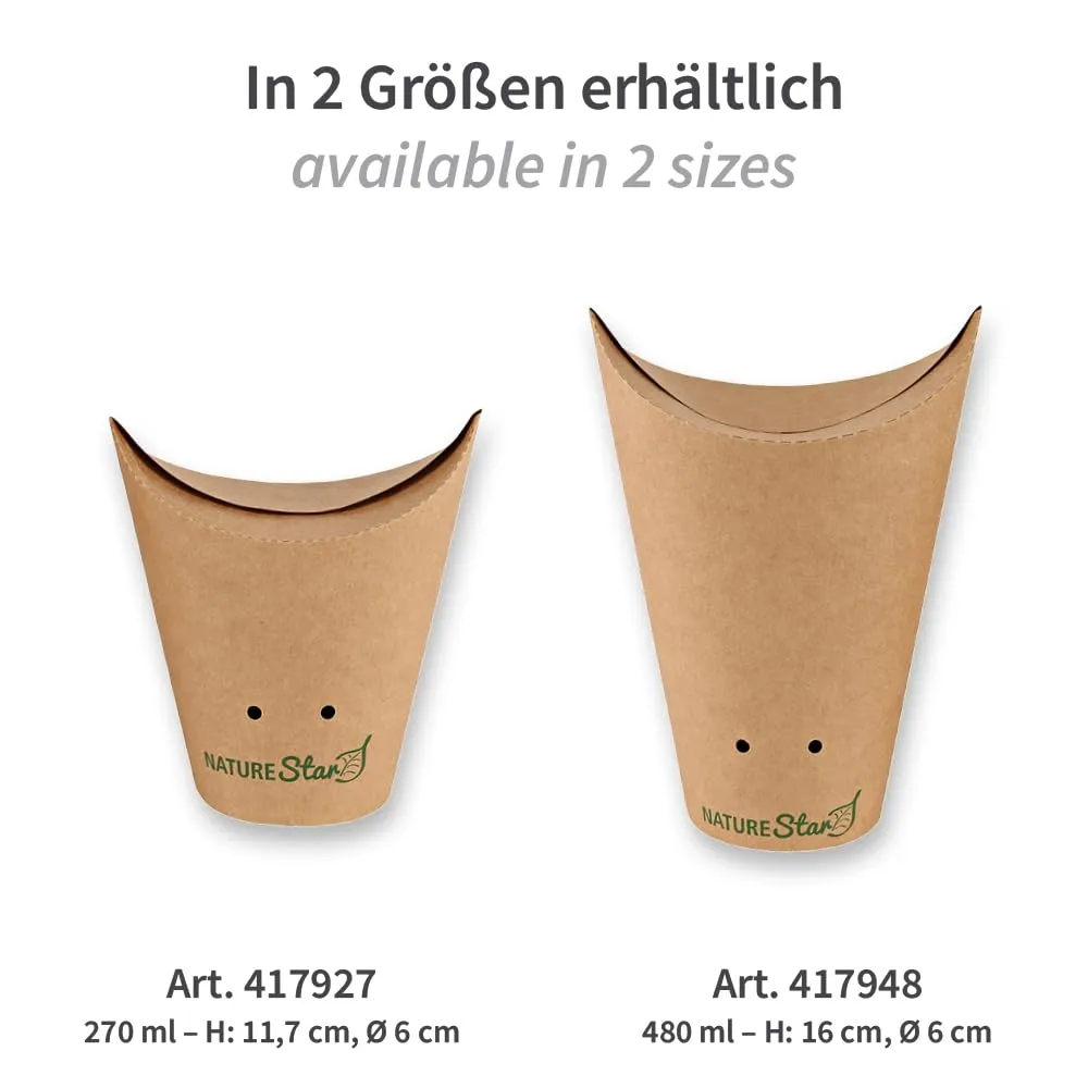 NatureStar Snackboxen Kraftpapier 270 ml 1000 Stück braun