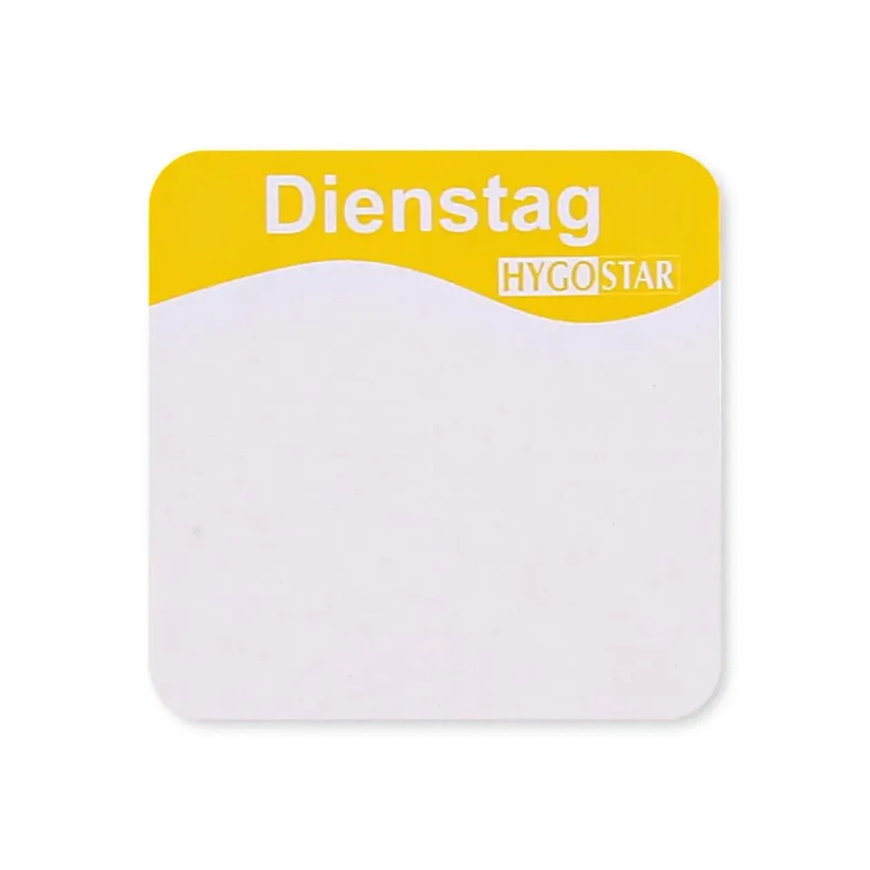 Franz Mensch Hygostar Tagesetiketten Dienstag Etiketten 25x25mm 12 Rollen