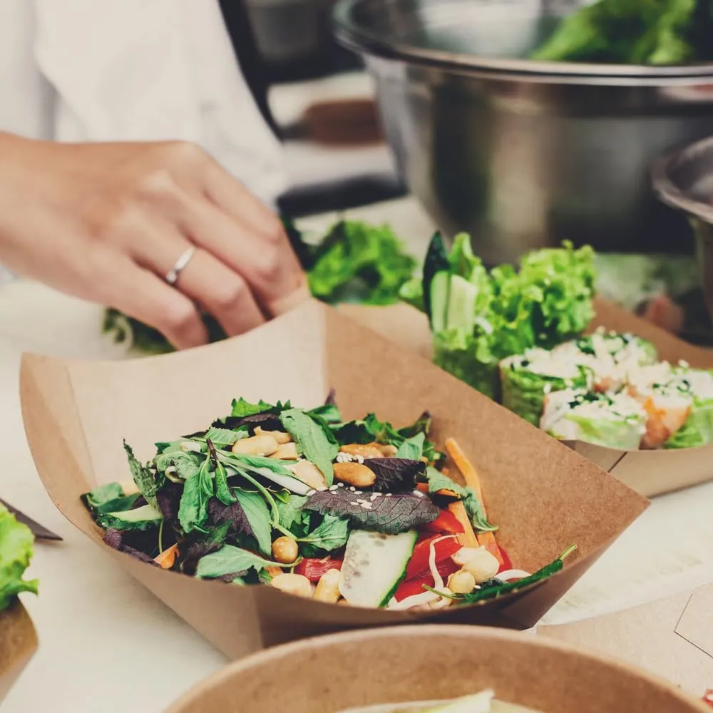 NatureStar Tasty Foodtrays 100ml braun 1000 Stück kompostierbar