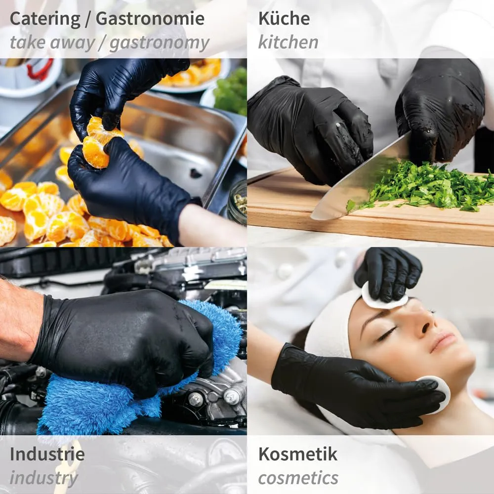 Hygostar Safe Super Stretch Nitrilhandschuhe schwarz M 1000 St