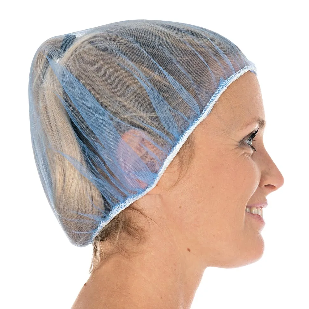 Hygostar Baretthauben Micromesh Nylon blau 1000 Stück