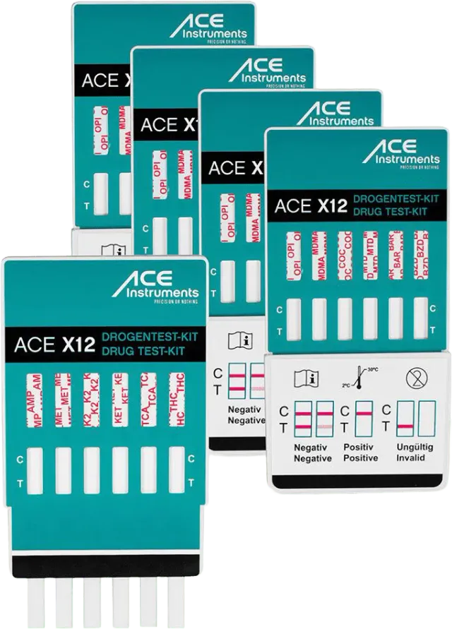 ACE X6 Drogentest Urin 10 Stück 6 Drogen