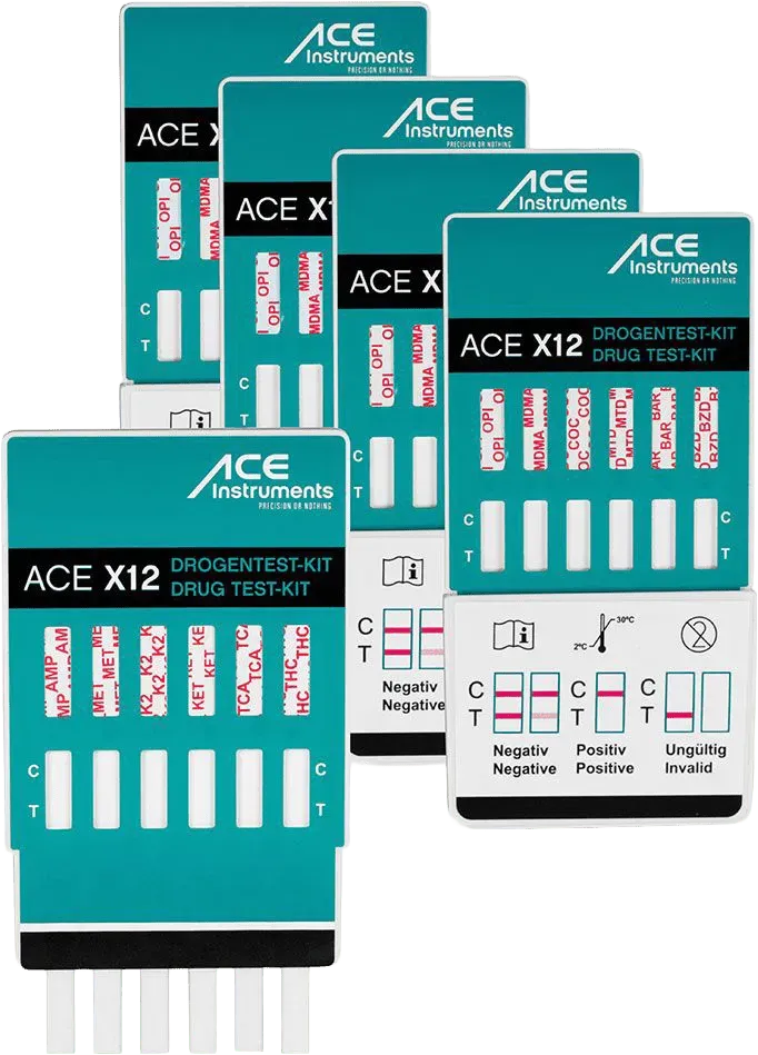 ACE X6 Drogentest Urin 10 Stück 6 Drogen