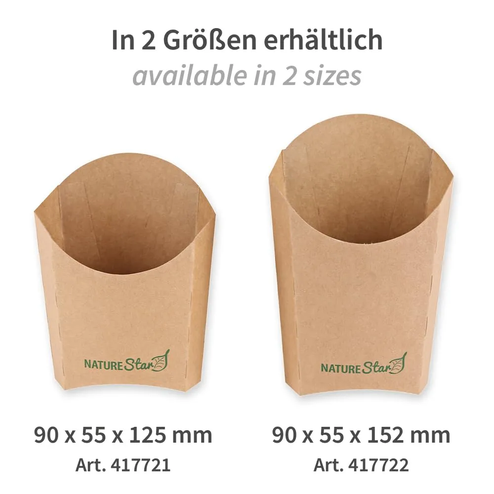 Franz Mensch NatureStar Pommes-Schütten Kraftpapier 1000 fettresistent