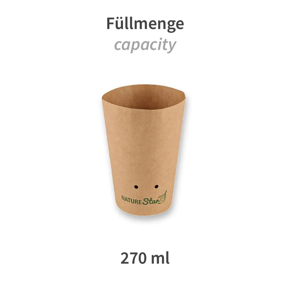 NatureStar Snackboxen Kraftpapier 270 ml 1000 Stück braun