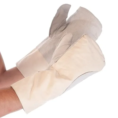 Hygostar Ofenhandschuhe Leder 35cm Backhandschuhe 2 Stück 250°C