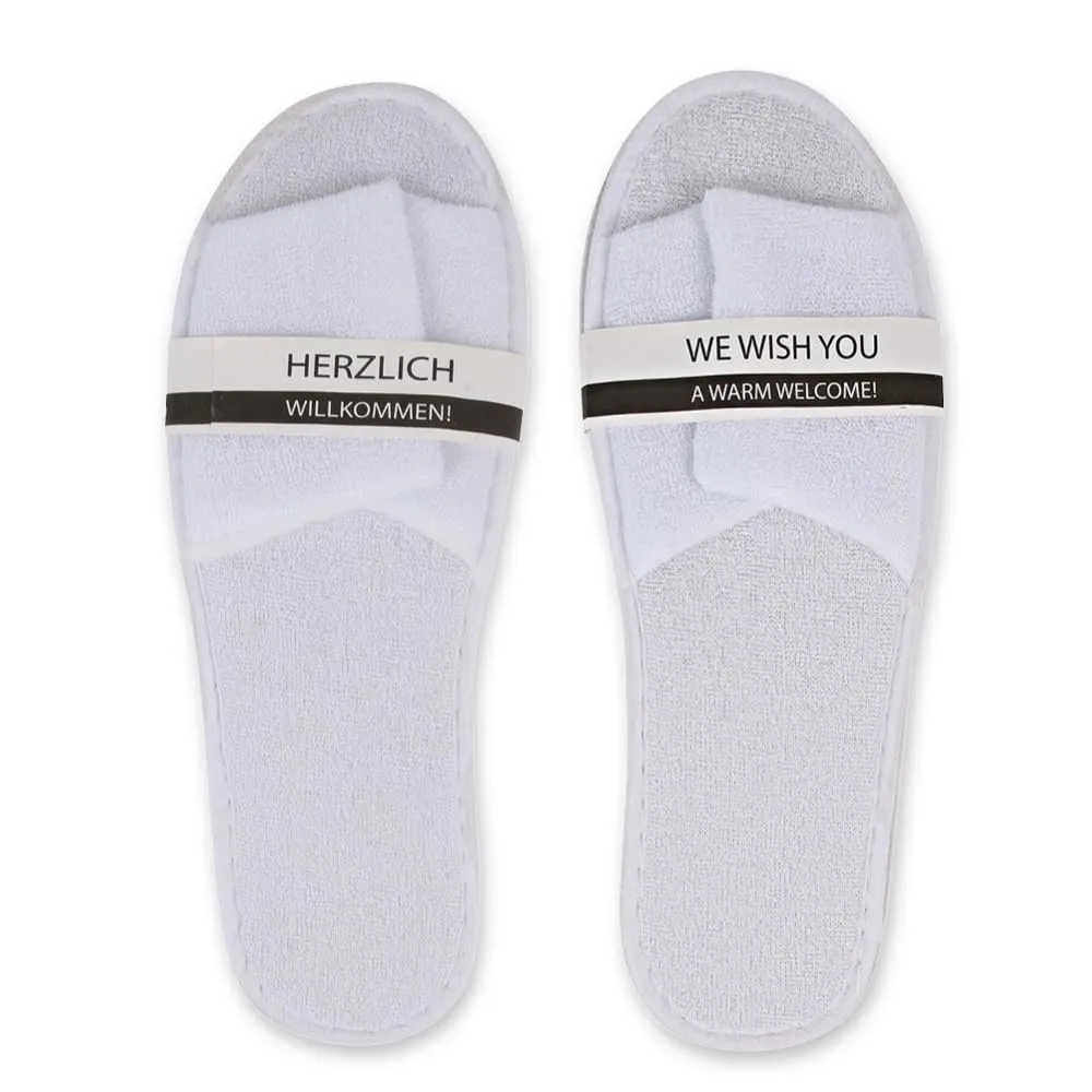 Franz Mensch Hygonorm Slipper Classic Hotelslipper 200er weiß offen