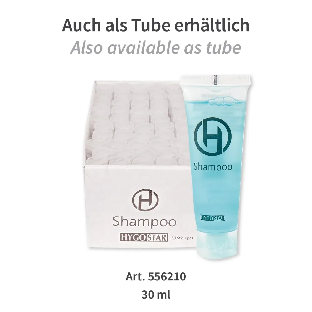 Hygostar Shampoo Flasche hellblau 500 Stück 25 ml Hotel