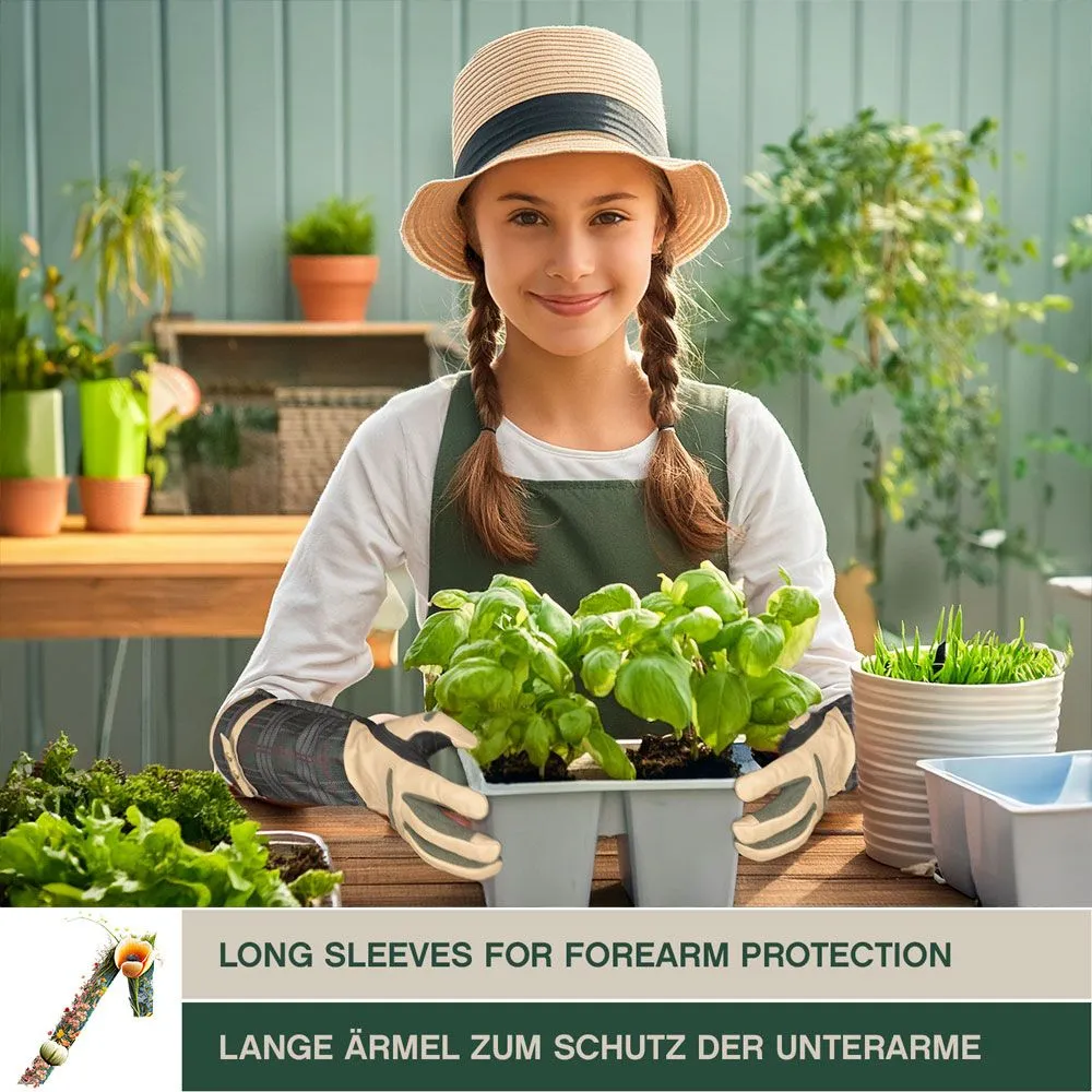 ACE Garden Glam Gartenhandschuhe Ziegenleder 1 Paar Damen