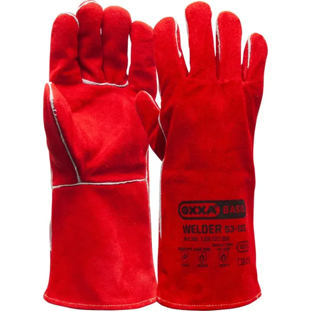 Oxxa Welder 53-122 Schweißhandschuh Rindleder rot