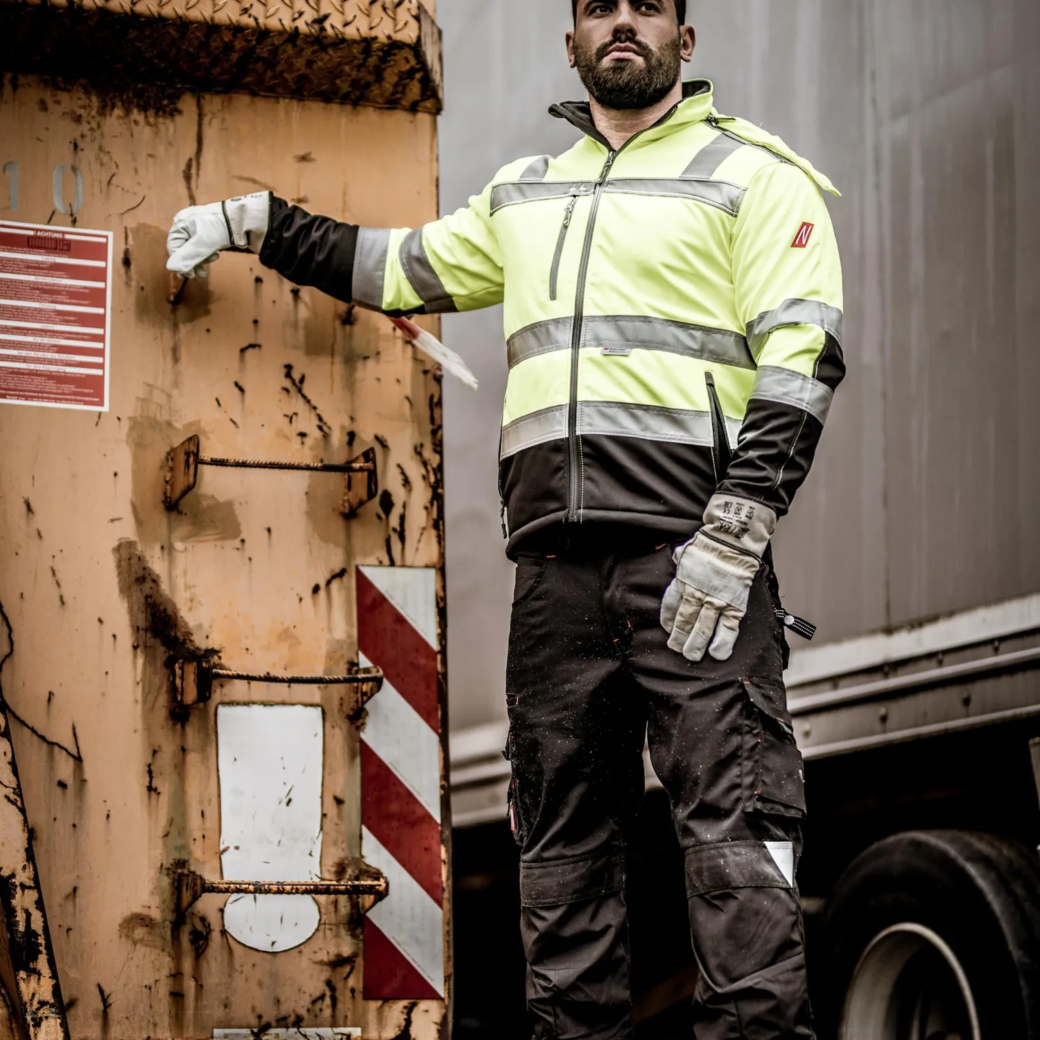 Nitras Motion Tex Viz Warnschutzjacke neongelb 3XL atmungsaktiv