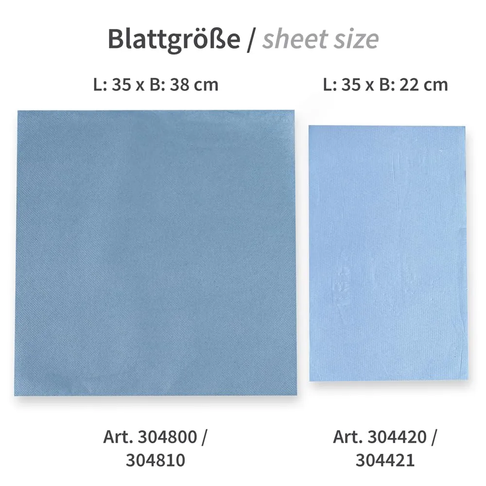 Hygoclean Putzpapier Blau 35x22 cm, 2-lagig, 2x500 Abriss