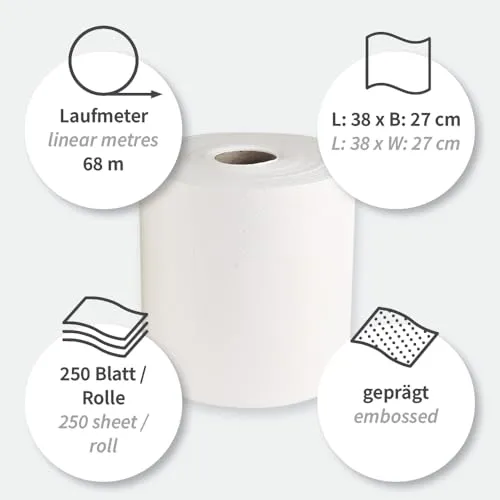 Franz Mensch Hygoclean Wischtücher Premium Airlaid Rolle 250St
