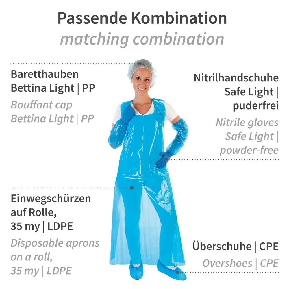 Hygostar Schuhüberzieher universal blau 200 Stück wasserdicht