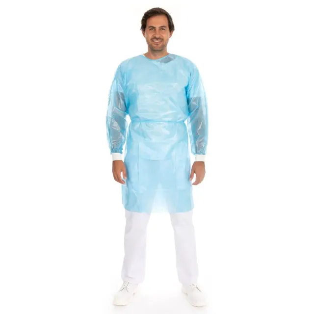 Hygonorm Kittel Med Eco PP L blau 100 Stück virendicht