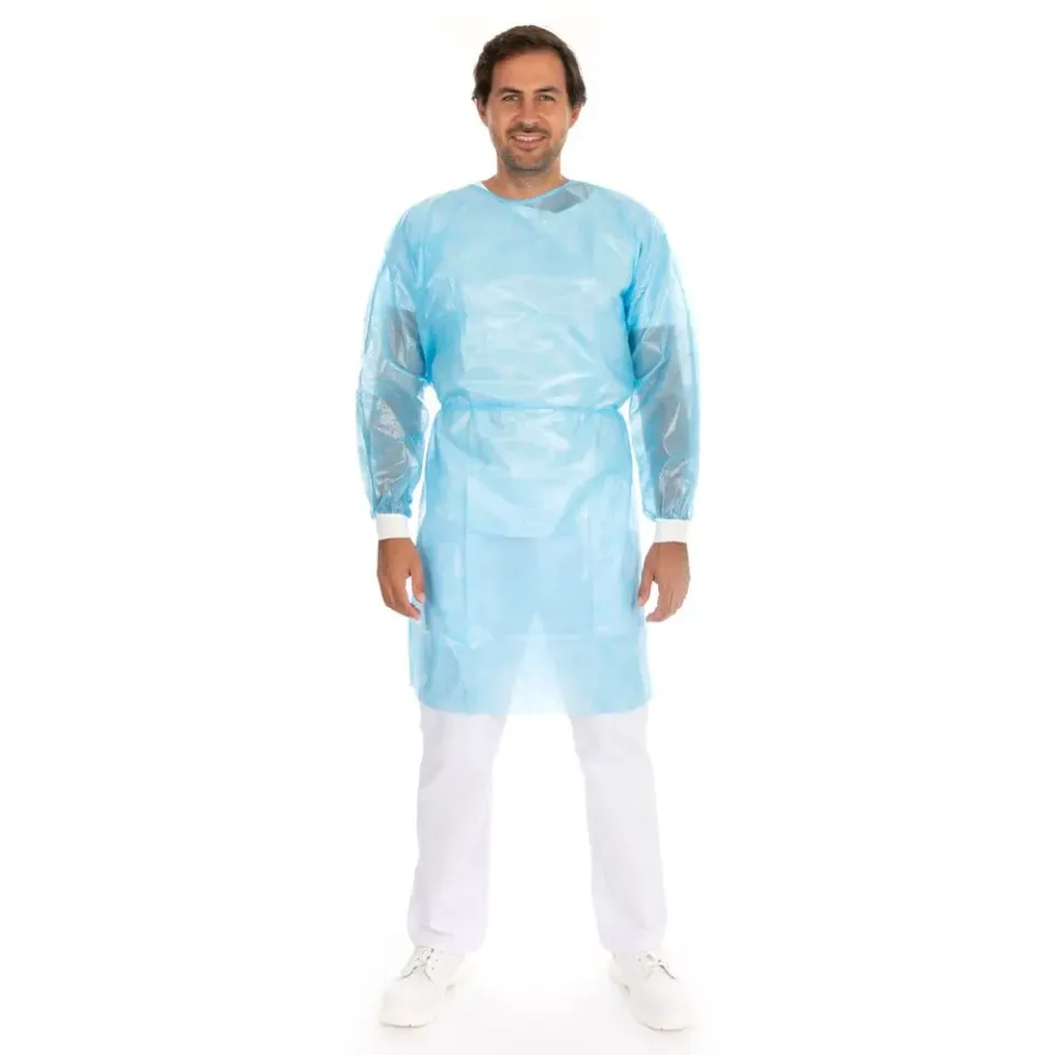 Hygonorm Kittel Med Eco PP L blau 100 Stück virendicht