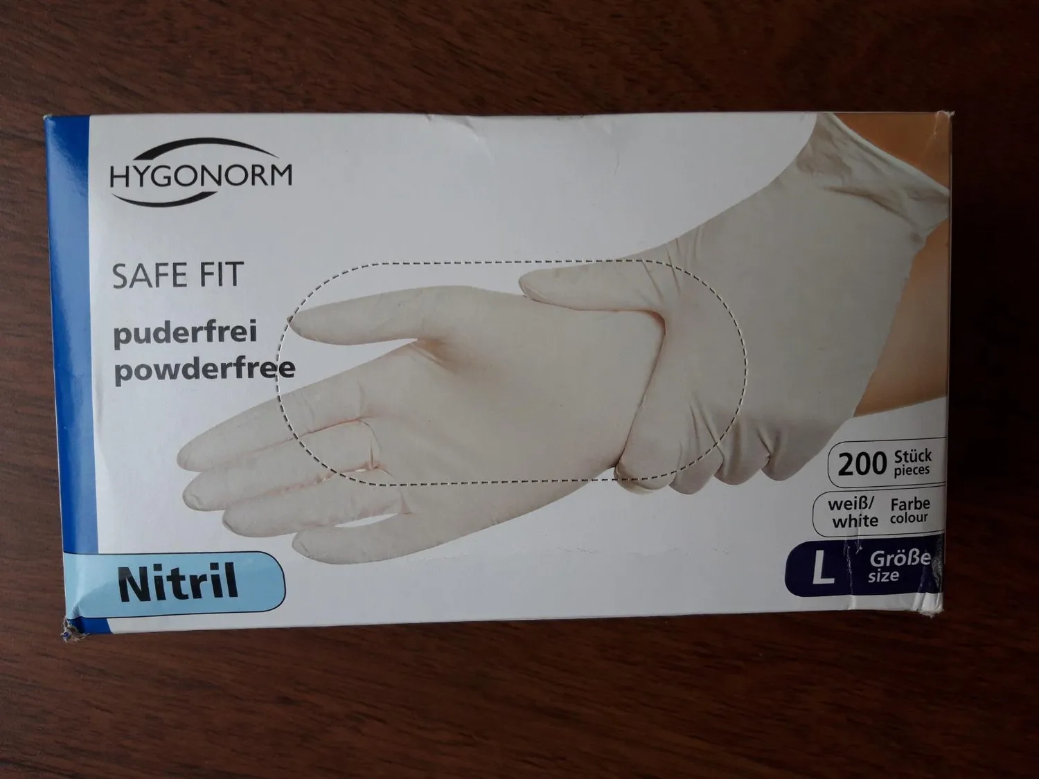 Franz Mensch 26150 Einmalhandschuhe Nitril Weiß M 200 Stück