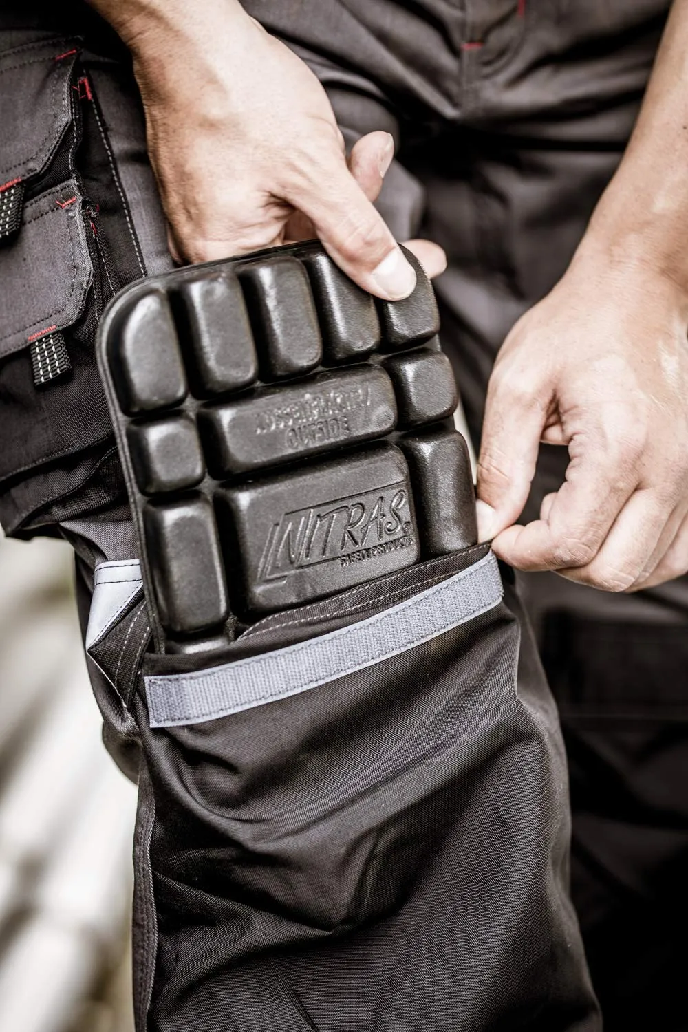 Nitras Safety 76K Kniepolster schwarz EVA leicht