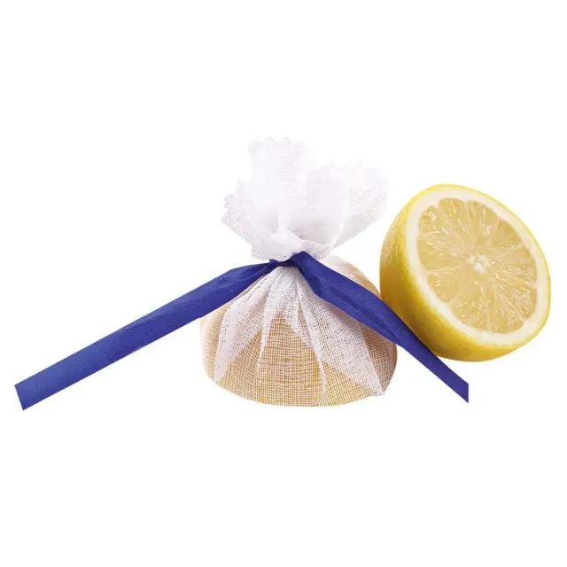 Hygostar Lemon Wrap Zitronenserviertuch weiß-blau 1000 Stück lebensmittelecht