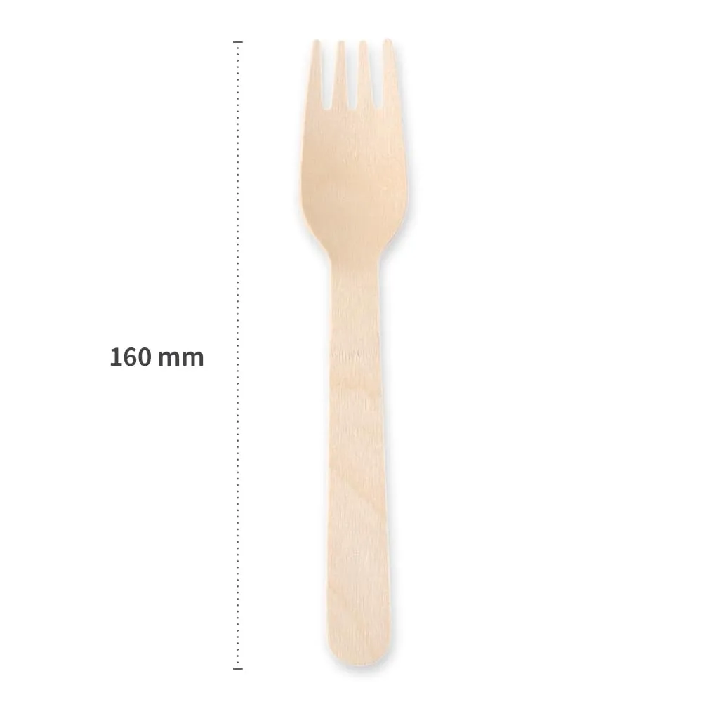 Franz Mensch NatureStar Gabel Holz 16cm einzeln 500 Stk beschichtet