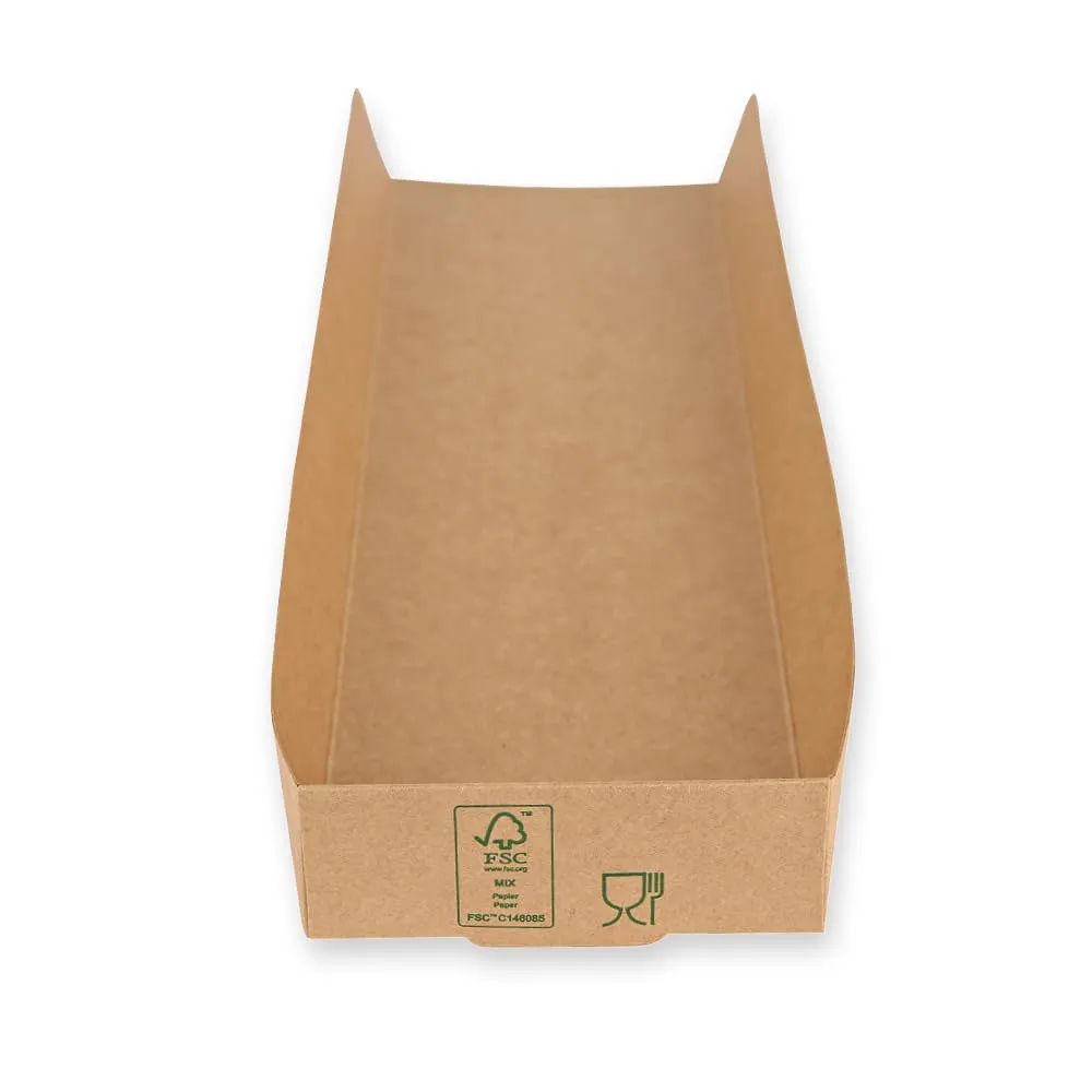 NatureStar Hot Dog Tray Kraftpapier 28cm braun 500 Stück To-go