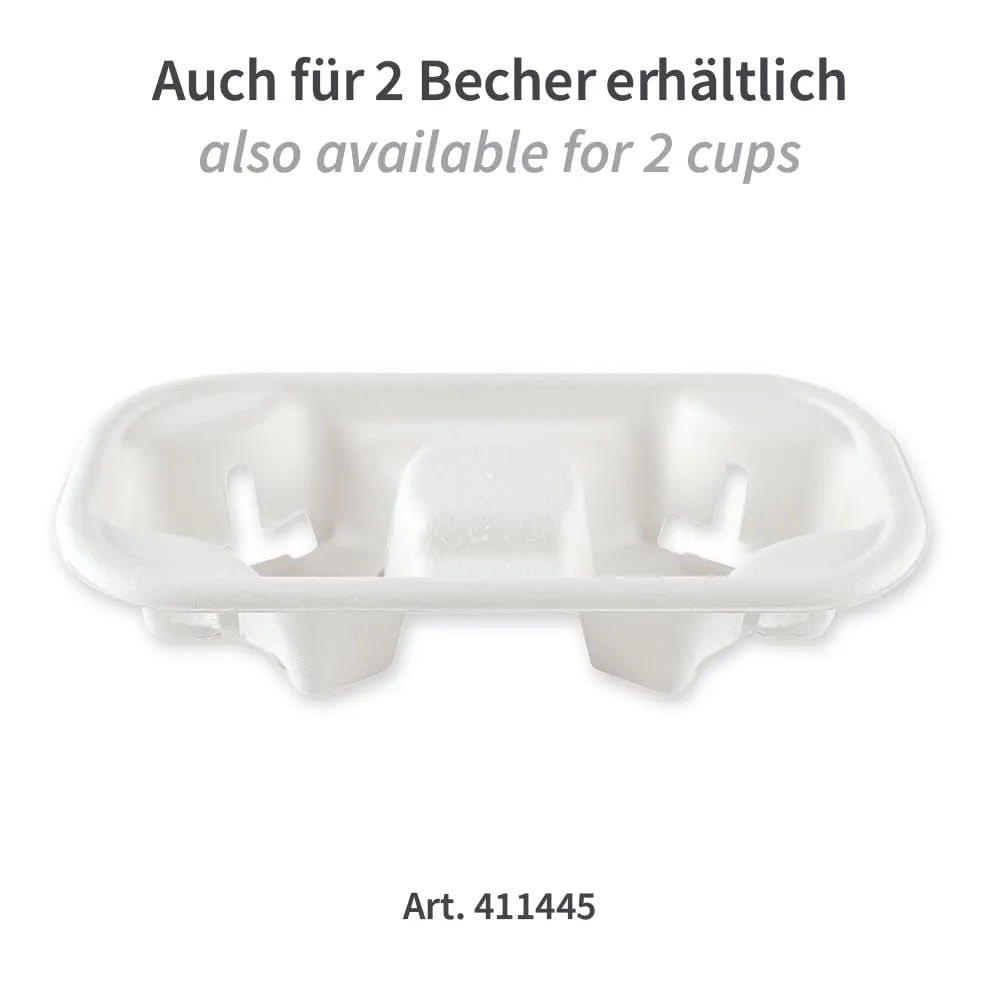 NatureStar Becherhalter Quattro Zuckerrohr 600 Stück
