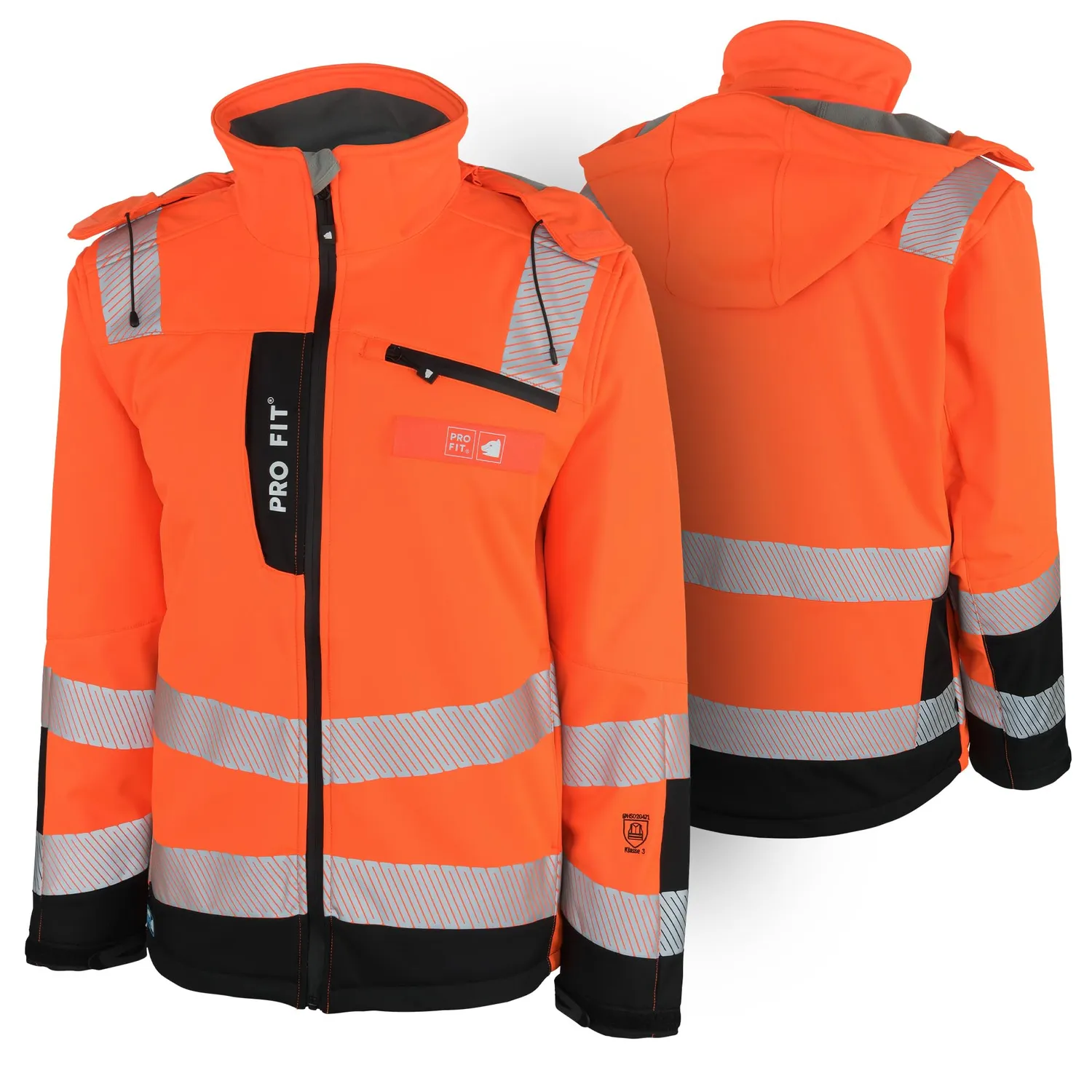 ProFit Winter Warnschutz Softshelljacke XL winddicht EN ISO20471